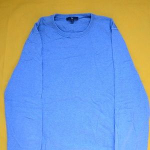 Gap Twinkle blue crew neck cashmere sweater